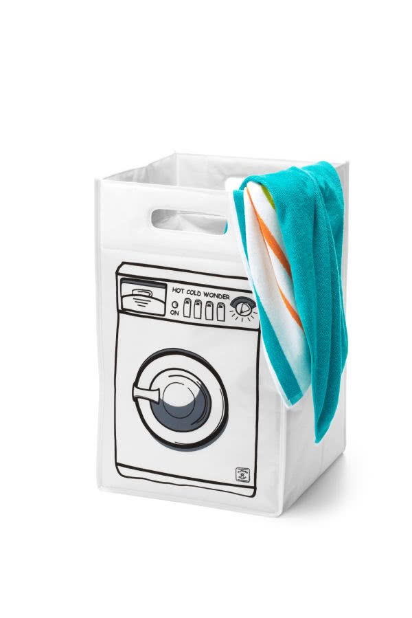 Składana torba na brudną bieliznę.