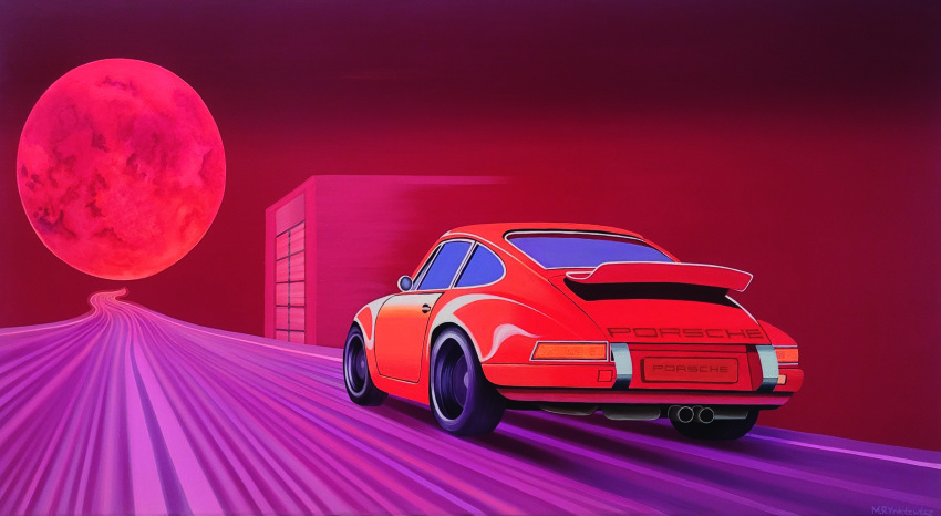 Marta Rynkiewicz, „Dźwięki nocy”, 2021, akryl na...