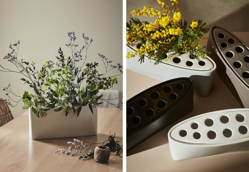 Doniczki Eia w różnych kolorach.