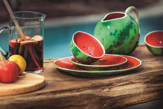 Naczynia imitujące arbuza