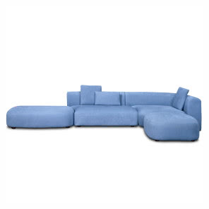 MODUŁOWA SOFA POKRYTA NUBUKIEM CLARA, Baxter 