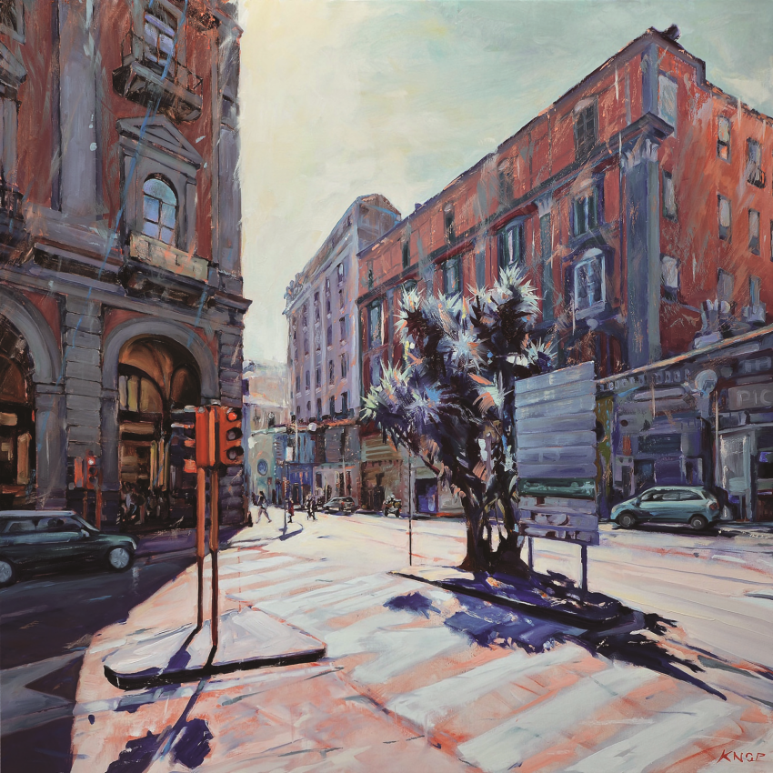 Rafał Knop, „Napoli”, 2022, olej na...