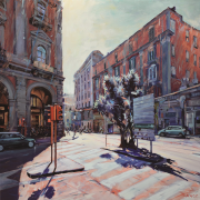 Tomasz Prymon, „Przepływy”, olej na...