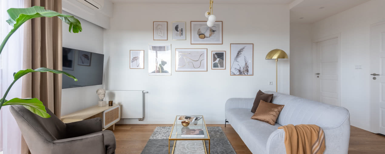 Home staging w mieszkaniu na Służewcu. Zostało wynajęte za wyższą kwotę!