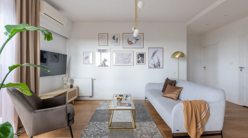 Home staging w mieszkaniu na Służewcu. Zostało wynajęte za wyższą kwotę!