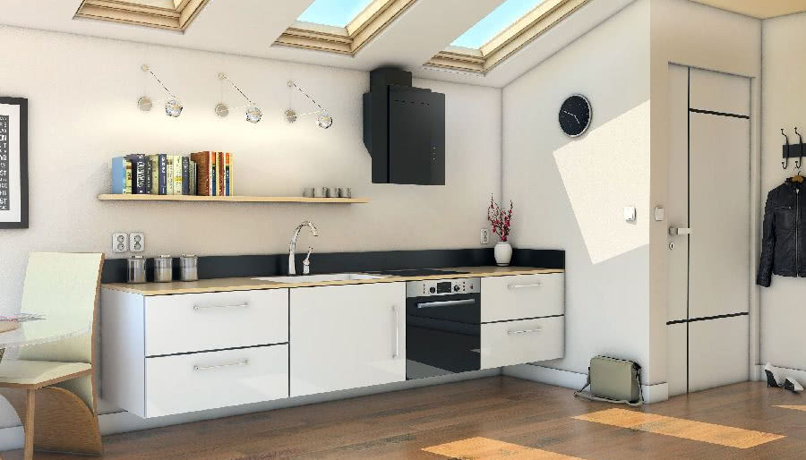 Ustawiony do pionu - nowy okap Ciarko Design