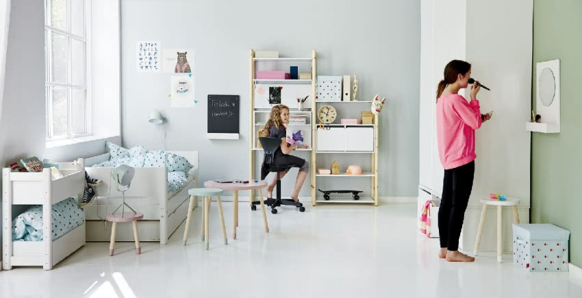 Modułowa budowa regałów Flexa Shelfie pozwala...