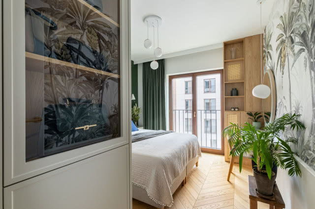 Aranżacja zielonej sypialni