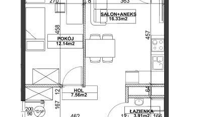 Ustawienie mebli - salon 