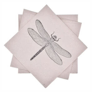 SERWETKI PAPIEROWE Z WAŻKĄ PAW WE CARE 20 szt.  33x33 cm beżowe, DUKA, 6,99 zł