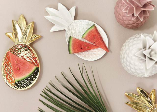 Motyw ananasa we wnętrzu