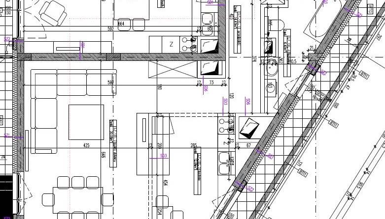 Funkcjonalny salon z aneksem kuchennym