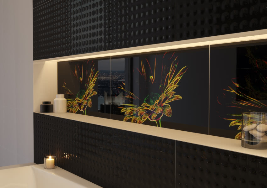 Kwiatowe dekory Fluorescent Flower doskonale się...