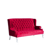 Pikowana sofa Barocco,czerwona