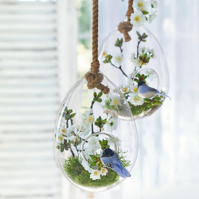 szklane jajka zawieszki