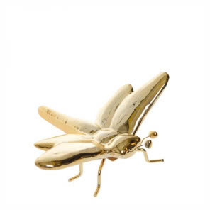 DEKORACJA WAŻKA ZŁOTA CERAMICZNA, HAMPTONS, 39,90 zł