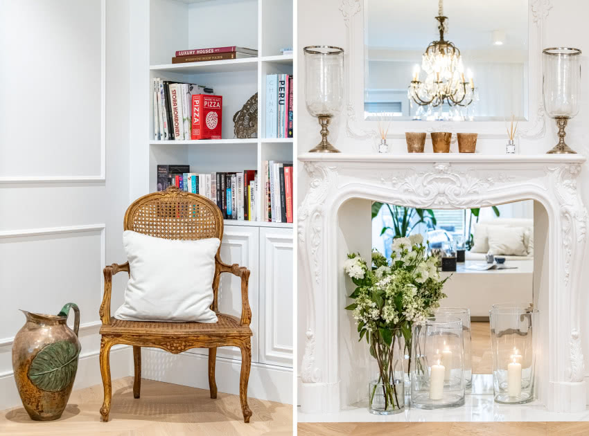 Sztukateria na ścianach nawiązuje
do typowych...