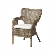 Fotel Byholma, szary, Laila naturalny 