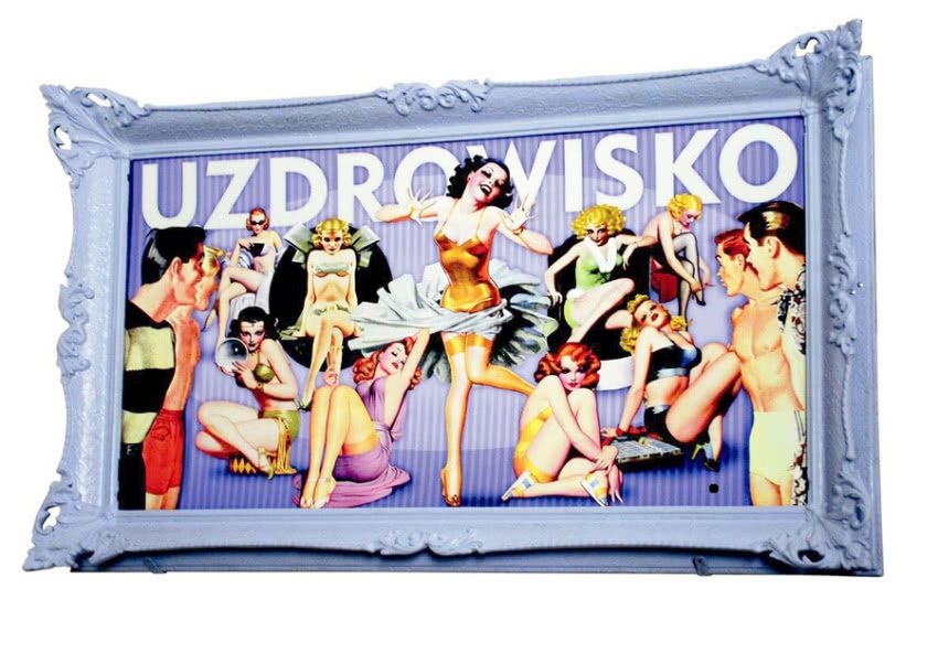 Główna ozdoba ściany w recepcji -...