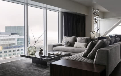 Luksusowy apartament na 46. piętrze wieżowca! Widać z niego panoramę stolicy!