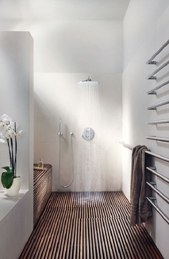 Łazienka inspirowana skandynawską sauną