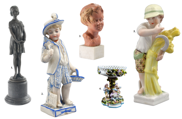 Porcelanowe figurki dzieci