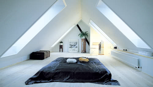 Światło dzienne w sypialni na poddaszu