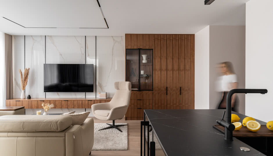 100-metrowy apartament na gdańskim Garnizonie. Ma 40-metrowy salon!