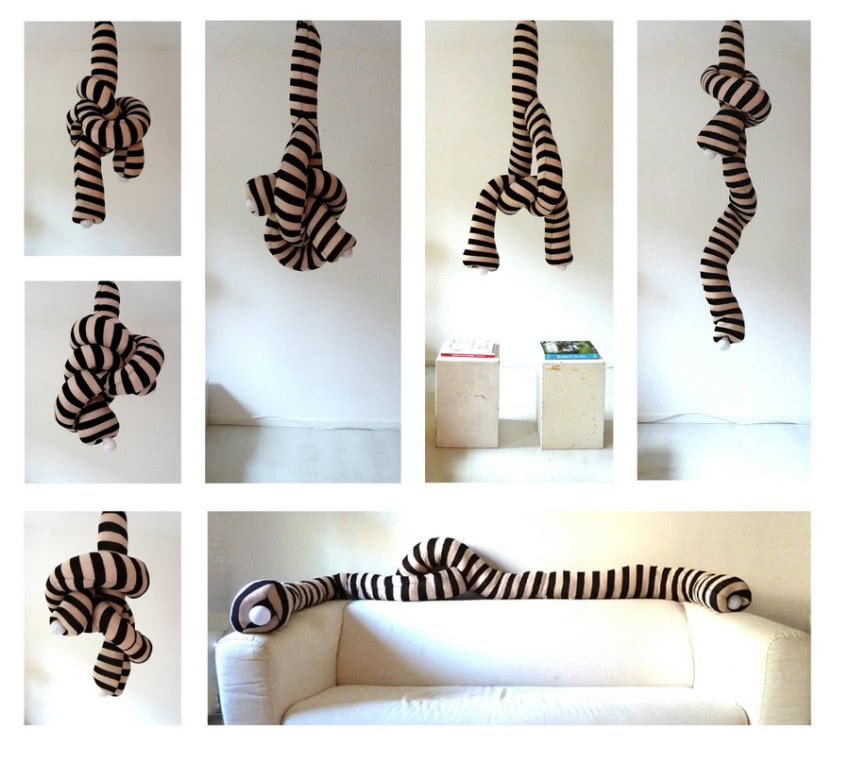 Długie pasiaste "macki" można kształtować na...