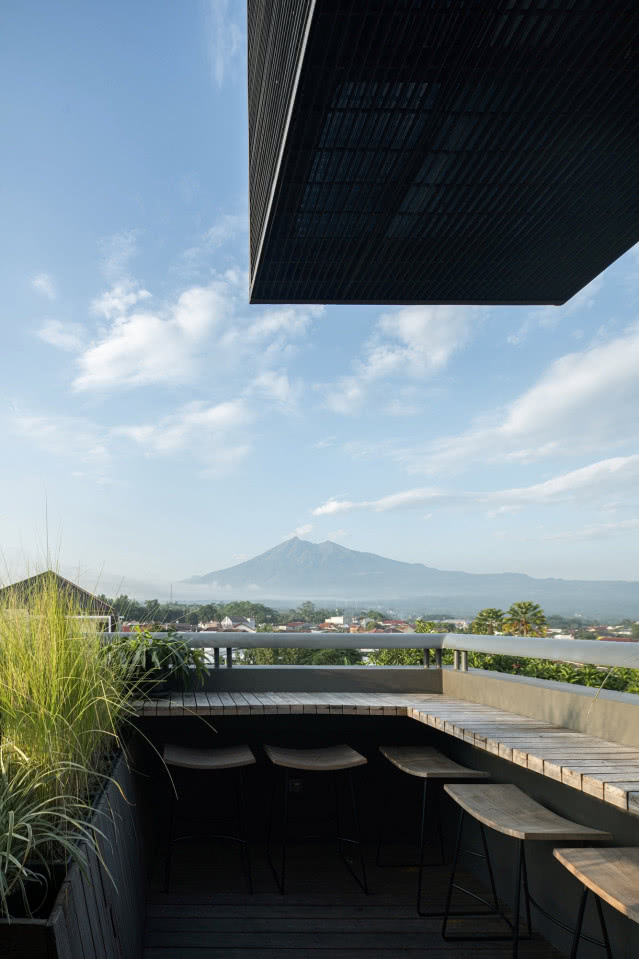 Mały taras z widokiem