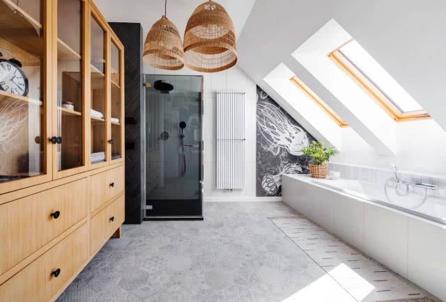 łazienka pod skosami