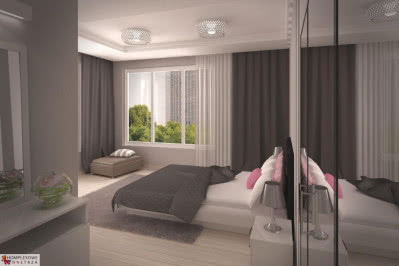 Projekt nowoczesnej sypialni - Iga Szeliga