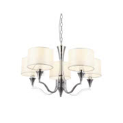 Żyrandol Capitol Silver White 65x128 cm