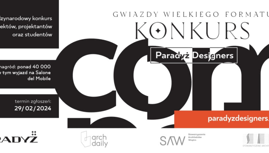 Ocena od światowej sławy architektów - trzecia edycja Paradyż Designers