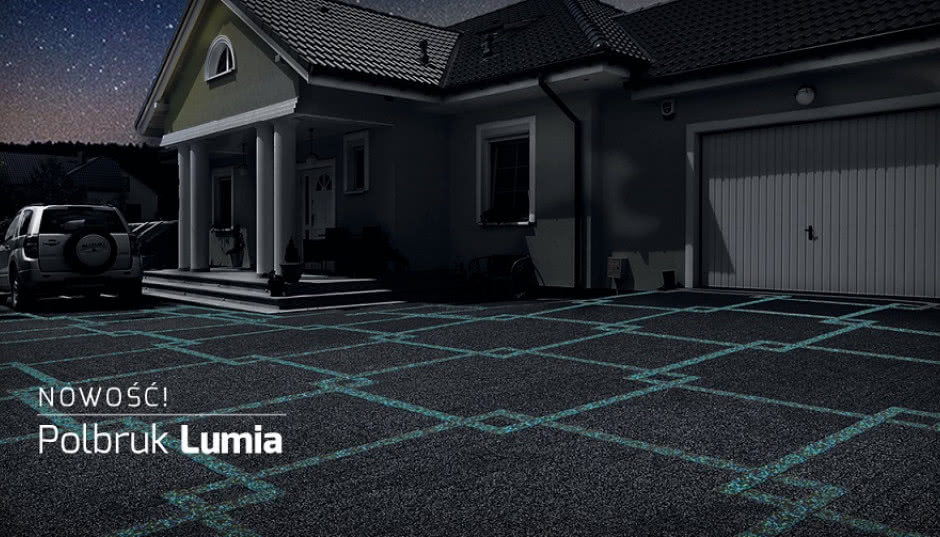 Luminescencyjna kostka brukowa Polbruk Lumia