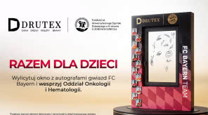 Takiego okna nie kupisz. Rusza charytatywna aukcja unikatowego Drutex z autografami gwiazd FC Bayern