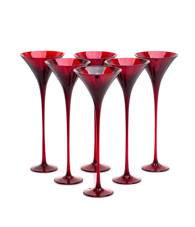 zestaw czerwonych kieliszków Zbigniew Horbowy