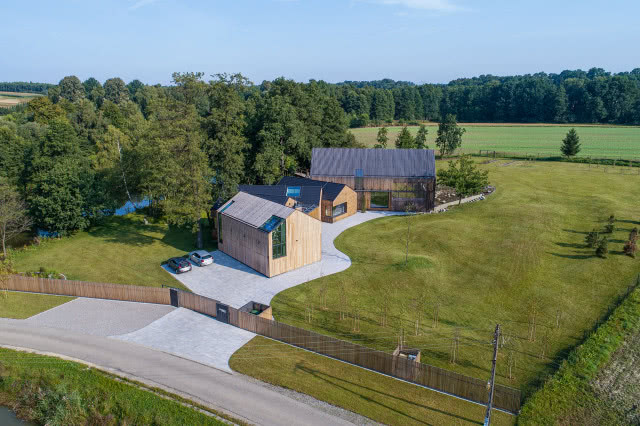 Polska Zagroda - widok z lotu ptaka