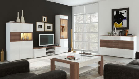 Salon z jadalnią - kolorystyka