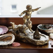 Srebrny model portugalskiego galeonu z przełomu...