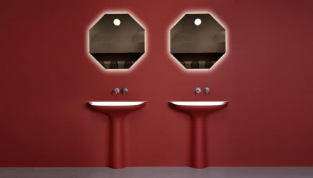 „Znikająca” umywalka Calice marki Antonio Lupi