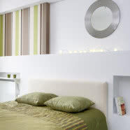 Mieszkanie z fototapetą w salonie