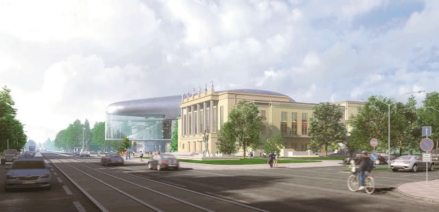 Sala koncertowa w Ostrawie,
projekt w trakcie realizacji,
arch. Steven Holl.