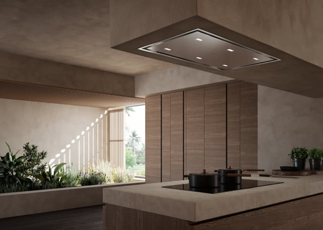 Okap i płyta indukcyjna połączone technologią K-Link 