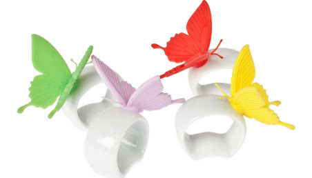 Dekoracja stołu - obrączki do serwetek