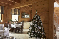 Boże Narodzenie w drewnianym domu