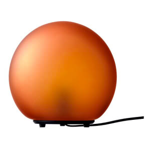 Lampa stołowa Fado, pomarańczowa, śr. 245 mm