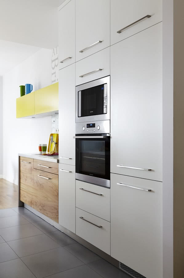 Zabudowa kuchenna - mieszkanie w centrum miasta