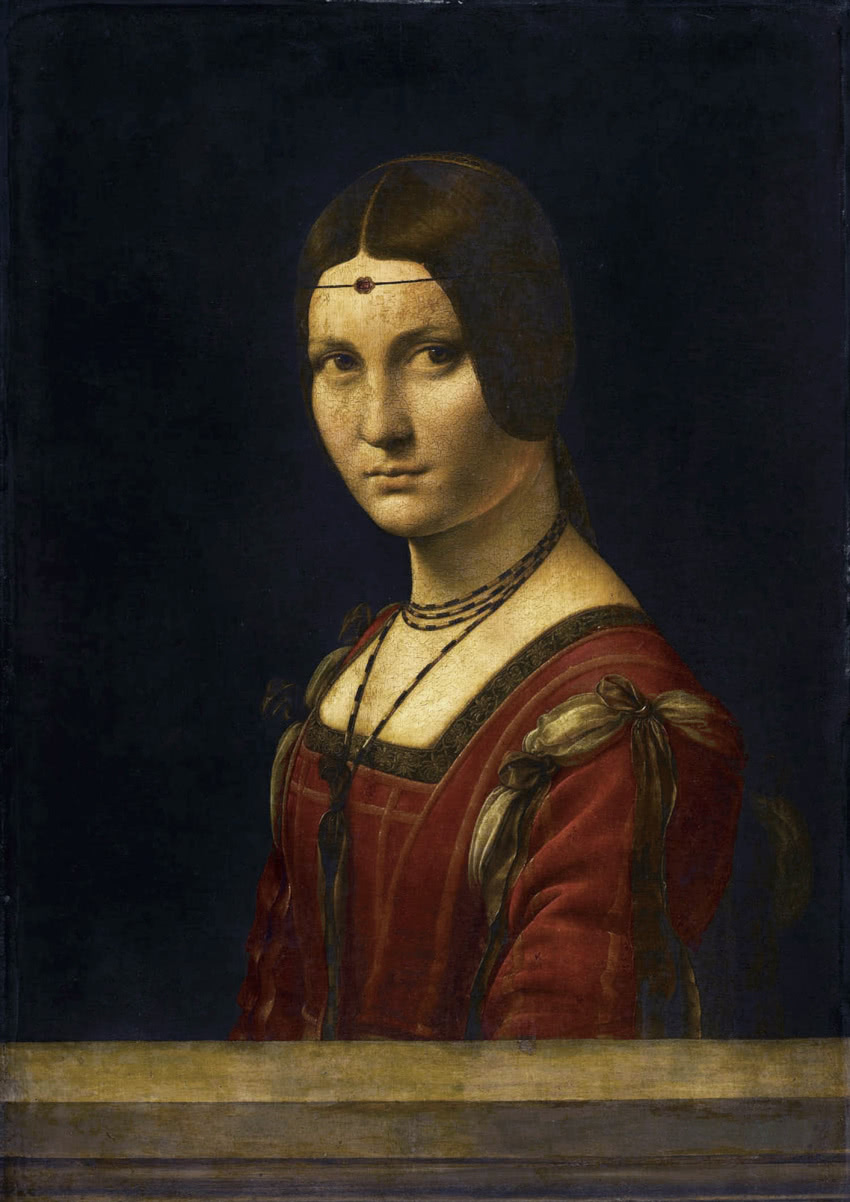 Leonardo da Vinci, "Portret kobiety. (Bella...