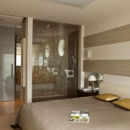 Szklane ściany apartamentu